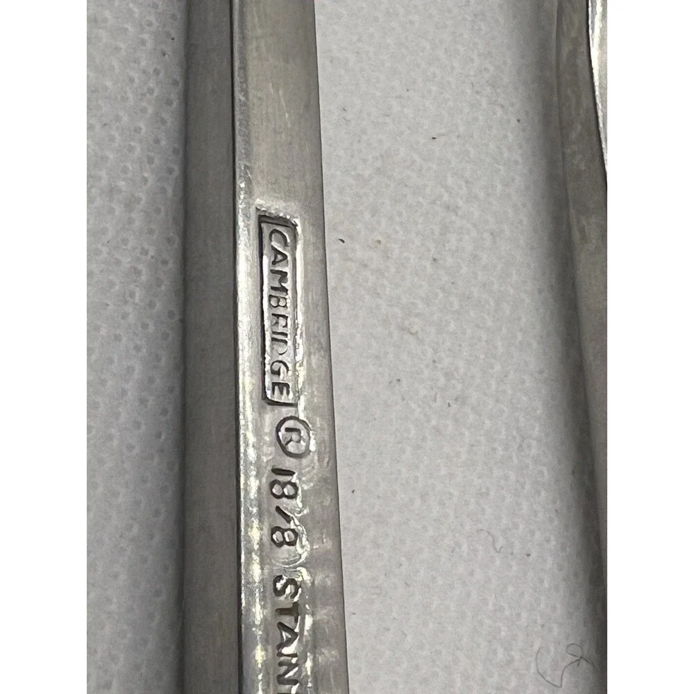 3 Forks Cambridge Stainless dinner & salad unsure of name rectangle heavy 18/8